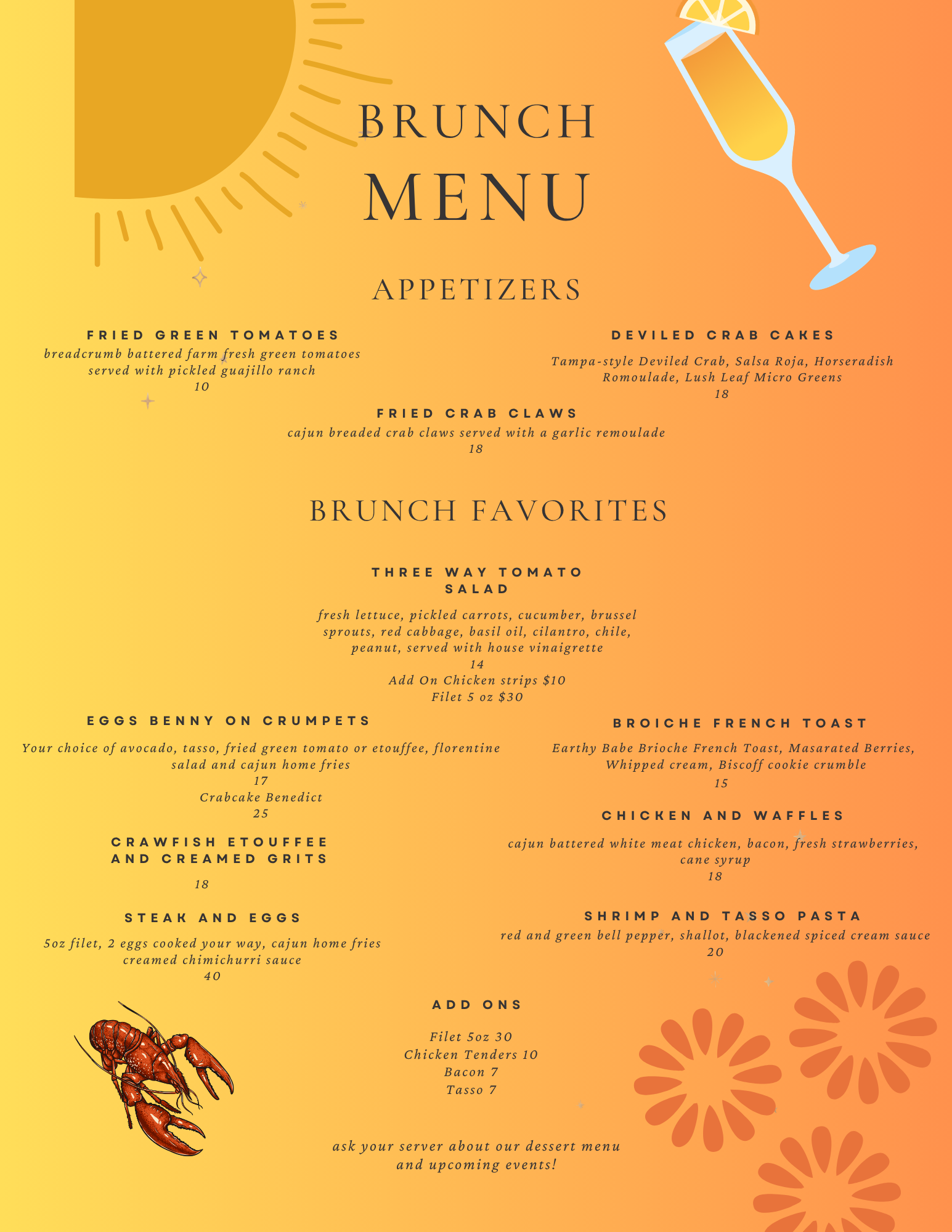 Brunch at Splash Wine Bar